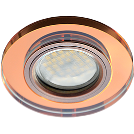 Ecola DL1650 MR16 GU5.3 Янтарь/Чёрная медь