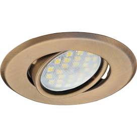 Ecola DH09 MR16 GU5.3 плоский Бронза