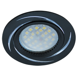 Ecola DL3181 MR16 GU5.3 Чёрный/Алюм Вихрь