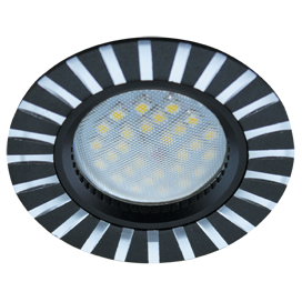 Ecola DL3183 MR16 GU5.3 Чёрный/Алюм
