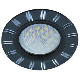 Ecola DL3184 MR16 GU5.3 Чёрный/Алюм