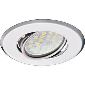 Ecola DH09 MR16 GU5.3 плоский Хром