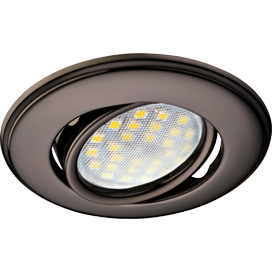 Ecola DH03 MR16 GU5.3 выпукл. Чёрный/Хром