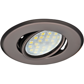 Ecola DH09 MR16 GU5.3 плоский Чёрный Хром